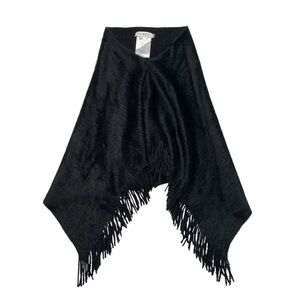Mini Moly Black Fringe‎ Poncho for little girls 4-6 Y
